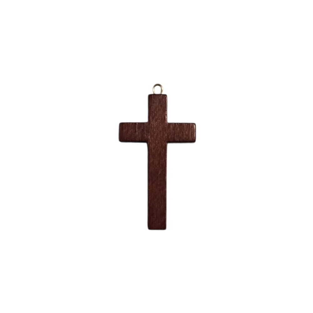 3 for $5 Small Brown Wooden Cross Pendant